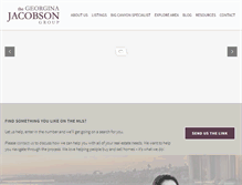 Tablet Screenshot of georginajacobson.com